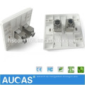 High Speed ​​Aucas Marke 10 Gigabit Netzwerk Werkzeug-weniger geschirmt Cat6 Keystone Jack RJ45 Modul